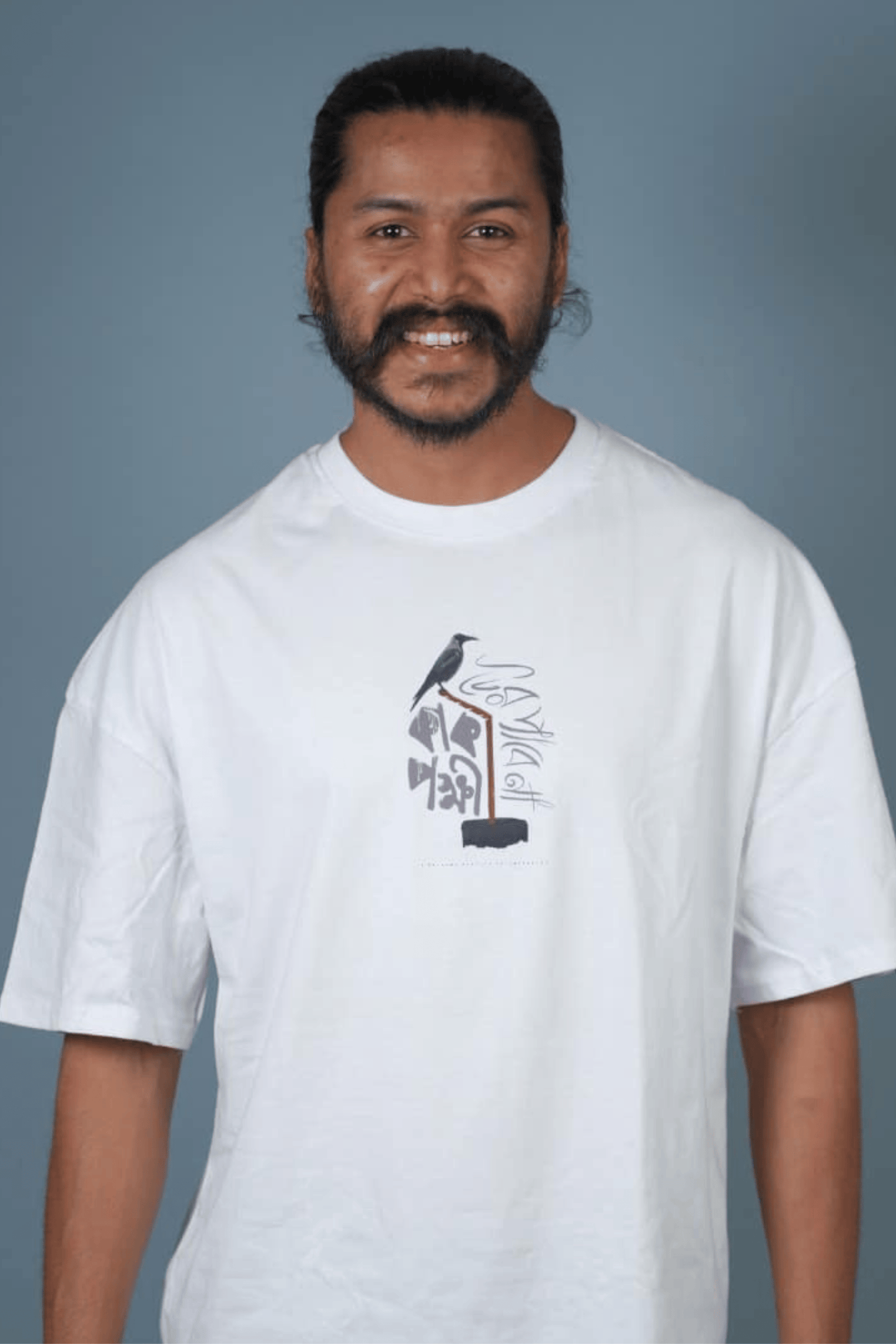 Mad Koffee Oversized T-shirts কাক পক্ষী - Morshed Mishu- Oversized Drop Shoulder T-shirt