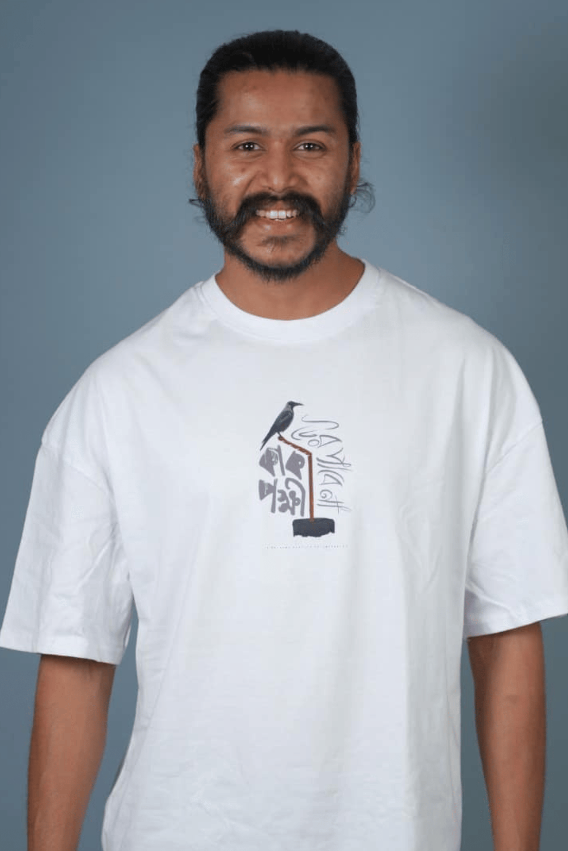 Mad Koffee Oversized T-shirts কাক পক্ষী - Morshed Mishu- Oversized Drop Shoulder T-shirt