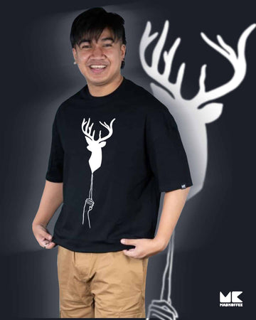 Mad Koffee Oversized T-shirts Burgundy / 2XL Unicorn- Oversized Drop Shoulder T-shirt