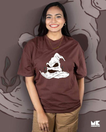 Mad Koffee Oversized T-shirts White / 2XL Wizard Hat- Oversized Drop Shoulder T-shirt