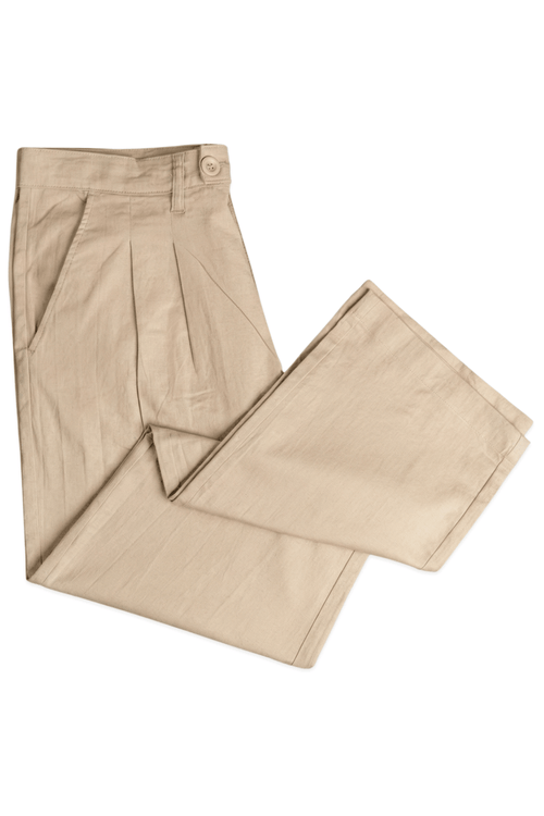 Load image 1 in gallery view. Mad Koffee Pant Linen Relaxed Fit Pant – Soft Beige