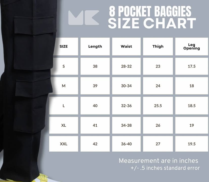Mad Koffee Pants 8 Pocket Baggies – Americano (Black)