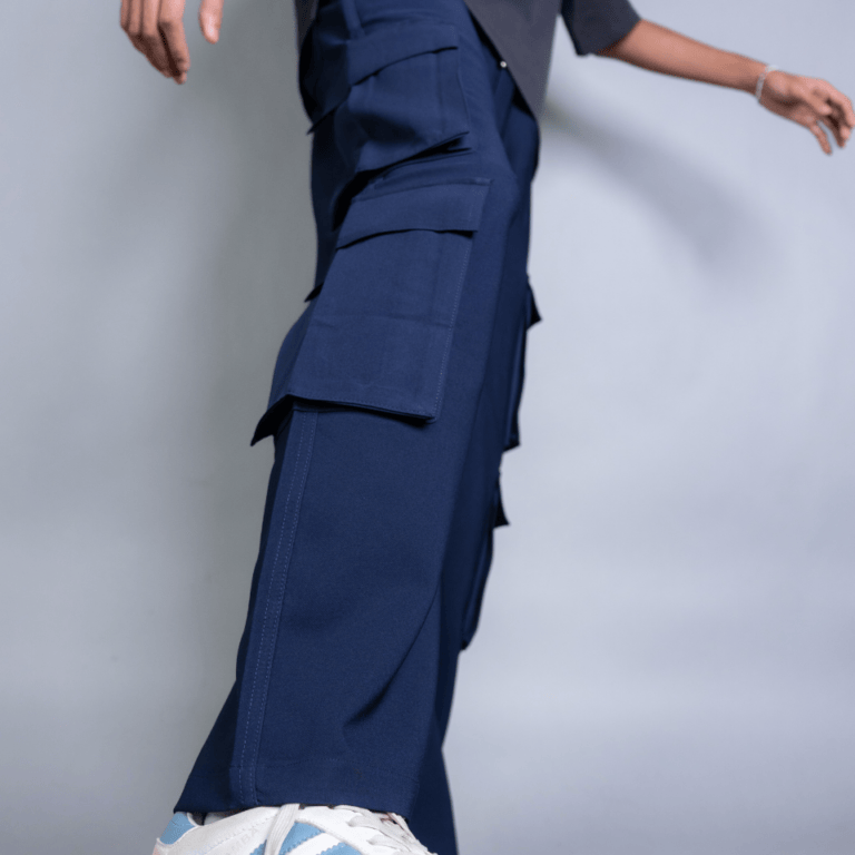 Mad Koffee Pants 8 Pocket Baggies – Blue Macchiato (Navy Blue)