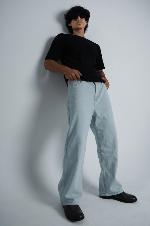 Load image 1 in gallery view. Mad Koffee Pants Mad Denim – Light Blue
