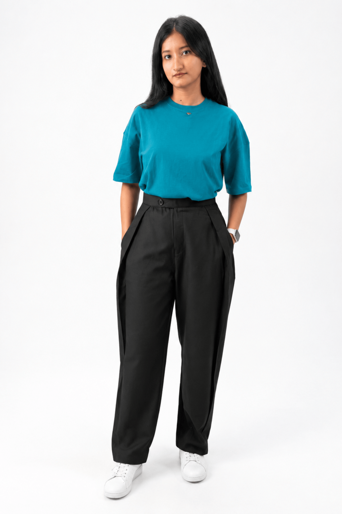 Mad Koffee Pants Pleated Balloon Pant - Black