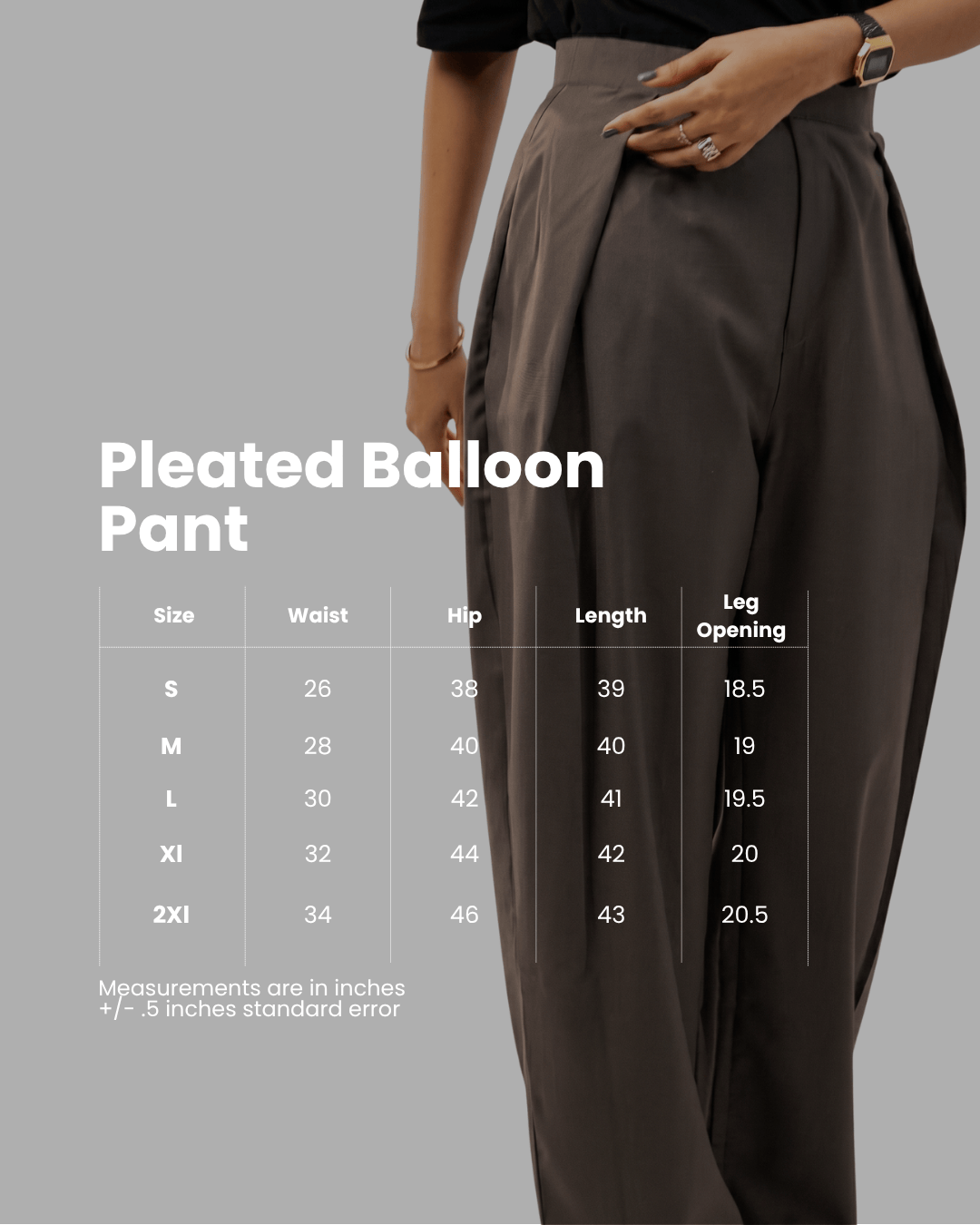 Mad Koffee Pants Pleated Balloon Pant - Black