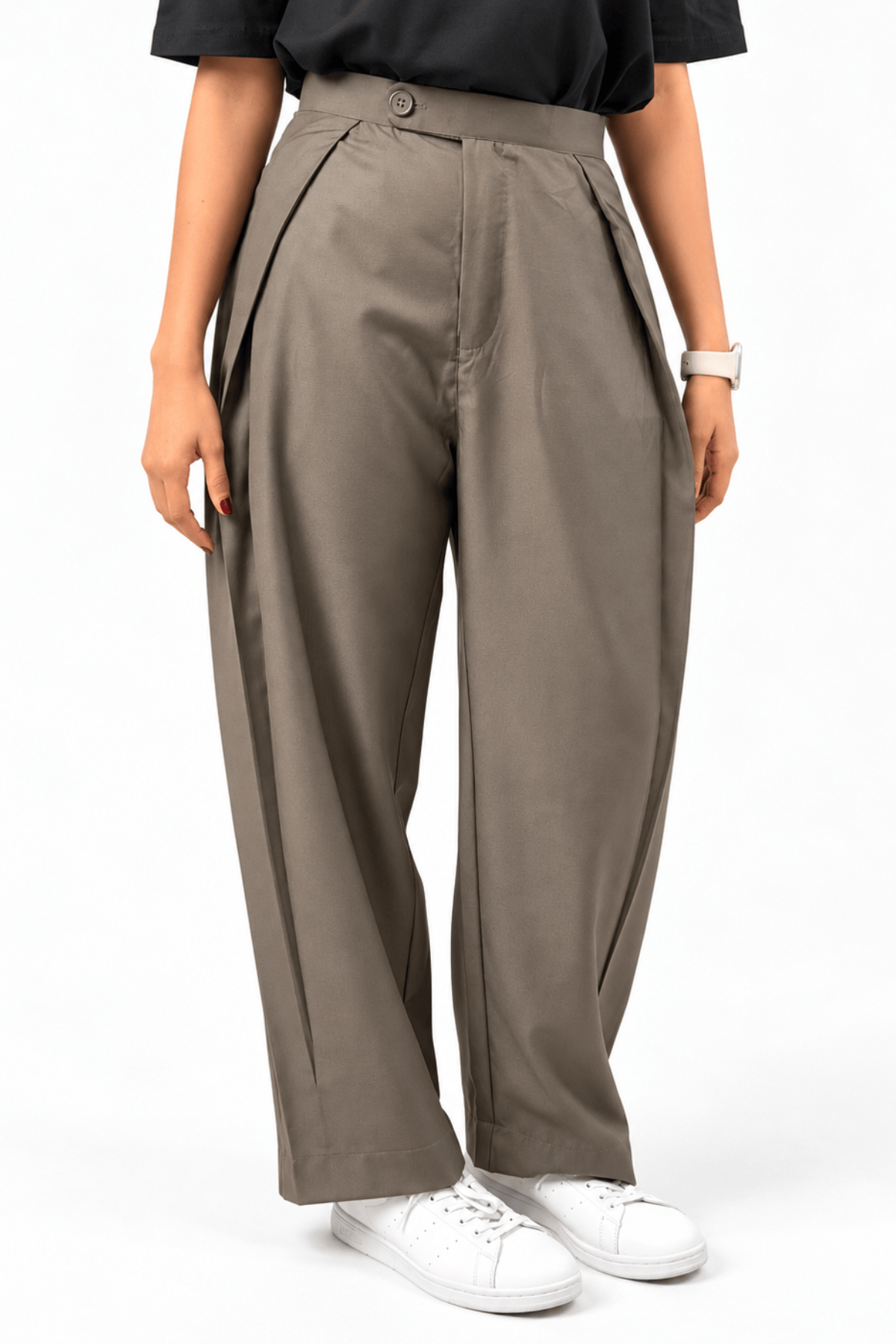 Mad Koffee Pants Pleated Balloon Pant - Charcoal Slate