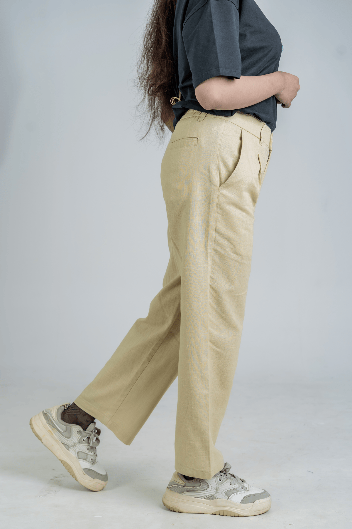Mad Koffee Pants Remi Cotton Relaxed Fit Pant - Beige