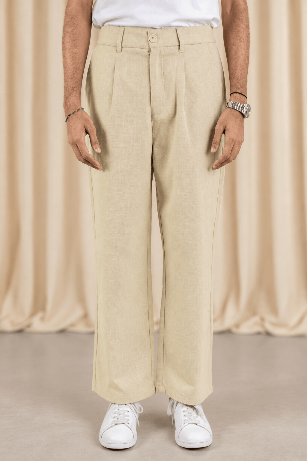Mad Koffee Pants Remi Cotton Relaxed Fit Pant - Beige