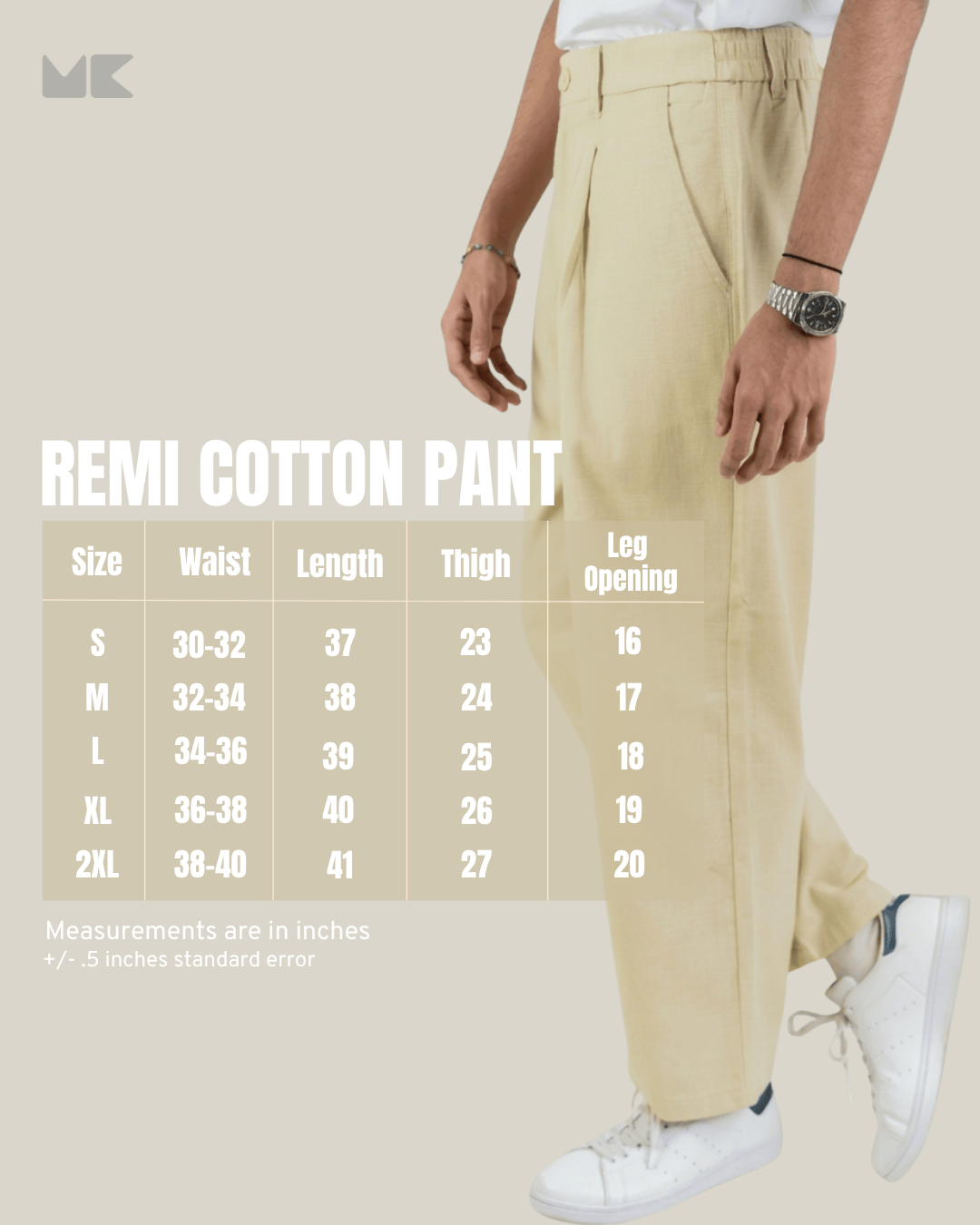 Mad Koffee Pants Remi Cotton Relaxed Fit Pant - Navy Blue