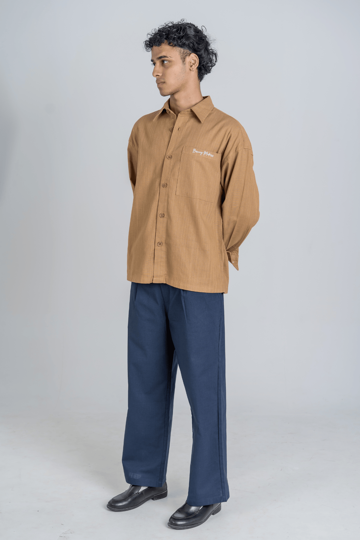 Mad Koffee Pants Remi Cotton Relaxed Fit Pant - Navy Blue