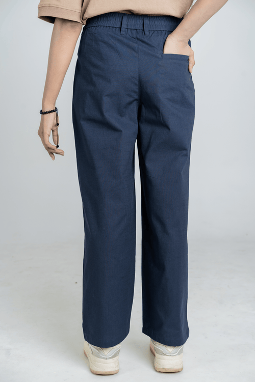 Load image 8 in gallery view. Mad Koffee Pants Remi Cotton Relaxed Fit Pant - Navy Blue