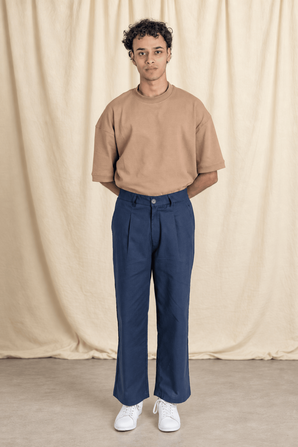 Mad Koffee Pants Remi Cotton Relaxed Fit Pant - Navy Blue