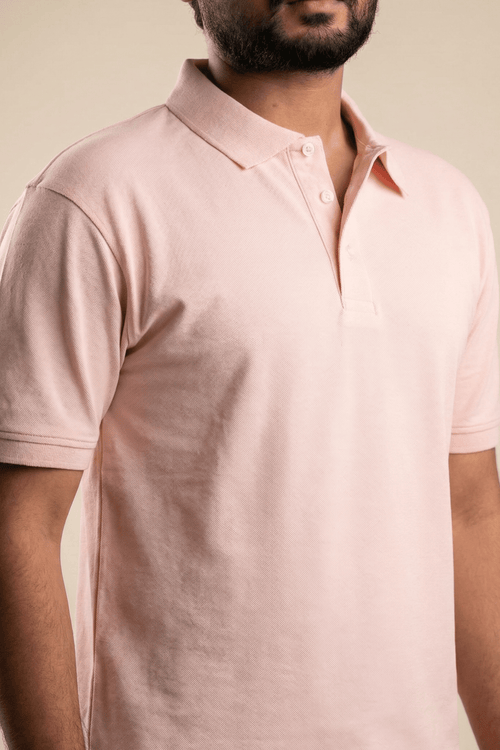 Load image 1 in gallery view. Mad Koffee polo Classic Piqué Polo - Baby Pink