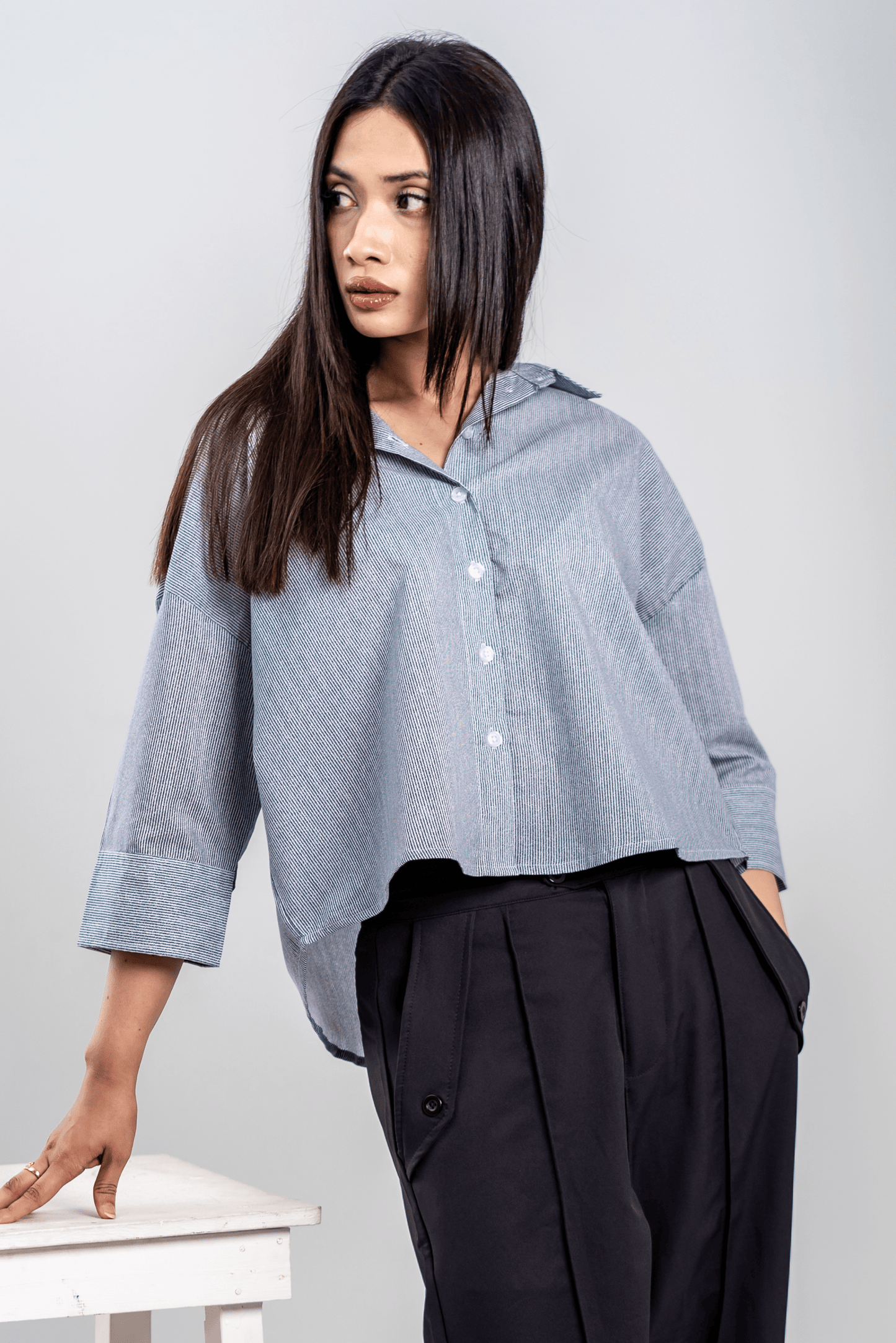 Mad Koffee Quarter Sleeve Striped Shirt – Always Late