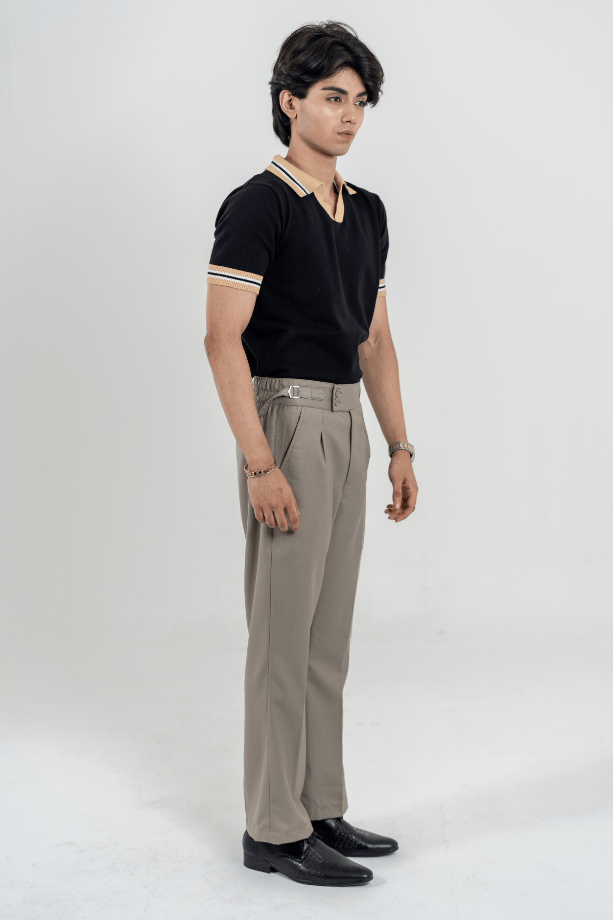 Mad Koffee Relaxed fit Bootcut Gurkha Pants - Stone Taupe