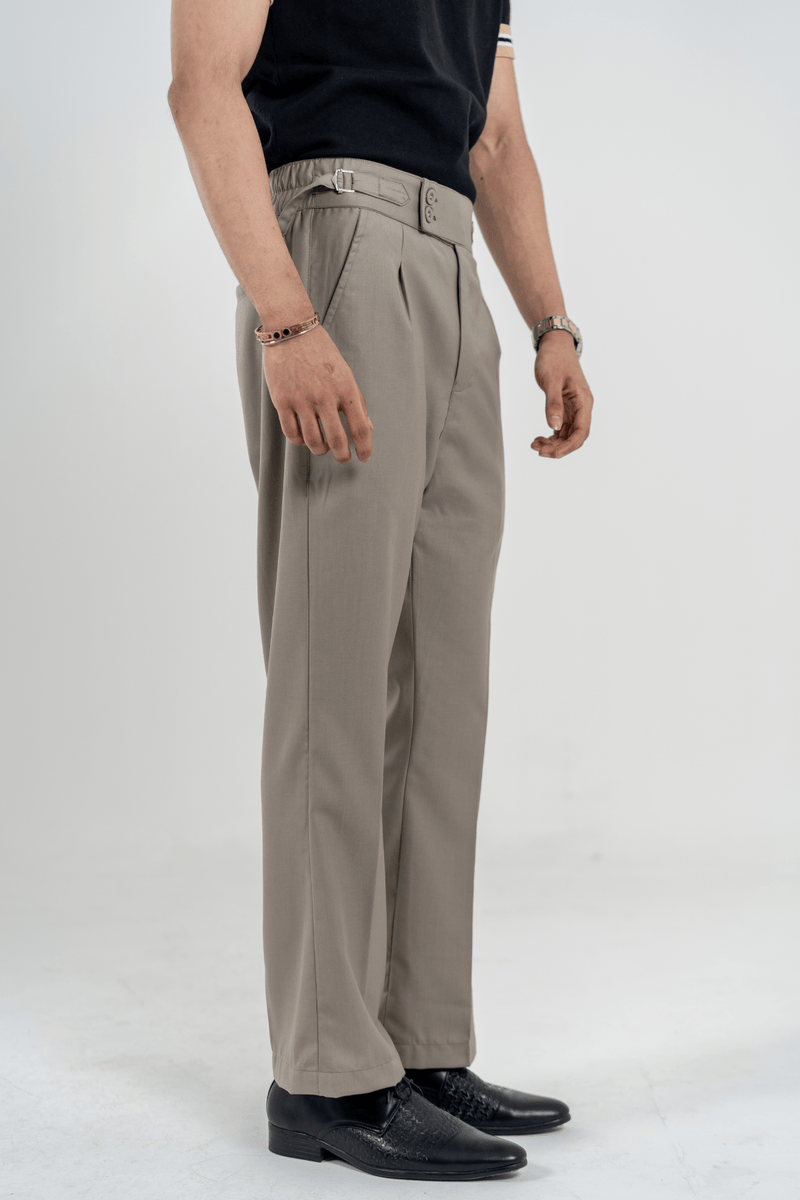 Mad Koffee Relaxed fit Bootcut Gurkha Pants - Stone Taupe