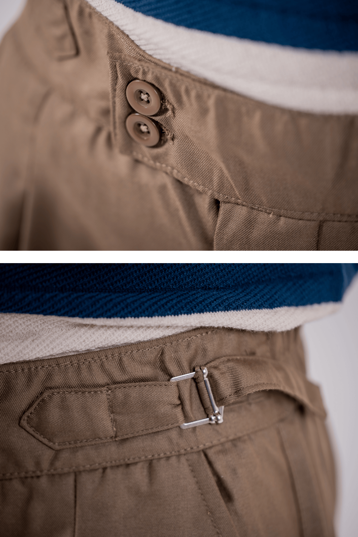 Mad Koffee Relaxed Fit Bootcut Gurkha Pants - Walnut Brown