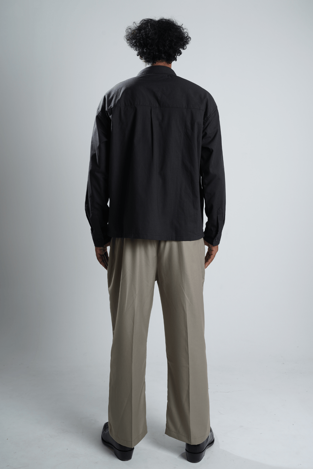 Mad Koffee Remi Cotton Boxy-Fit Shirt – Black