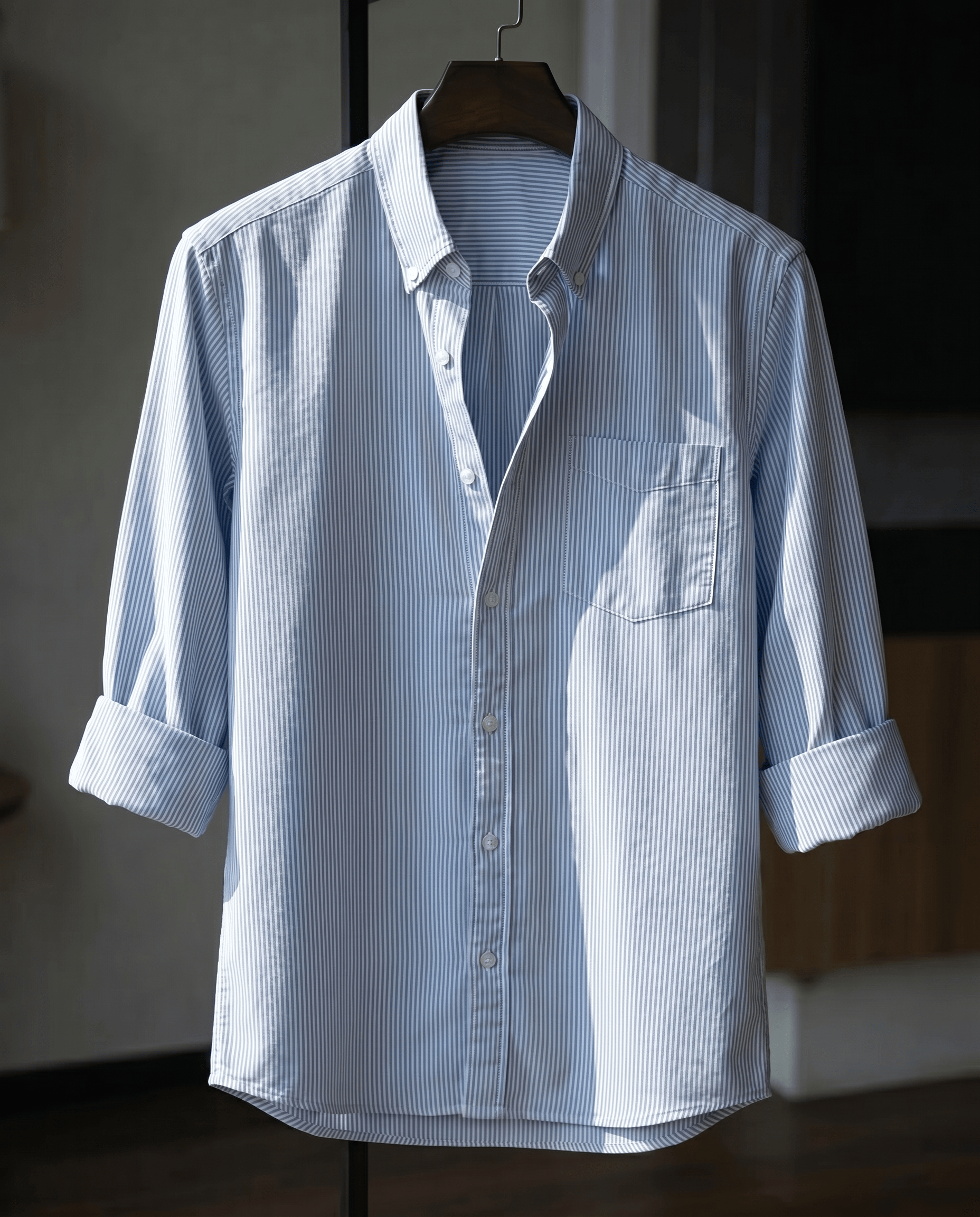 Mad Koffee Shirts AirLight Button-down Shirts – Light Blue Stripes
