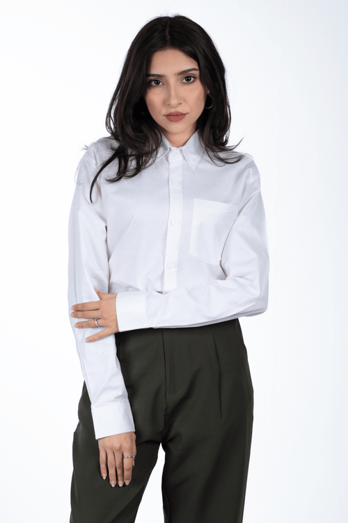 Load image 1 in gallery view. Mad Koffee Shirts Button-Down Oxford Shirt – Storm White