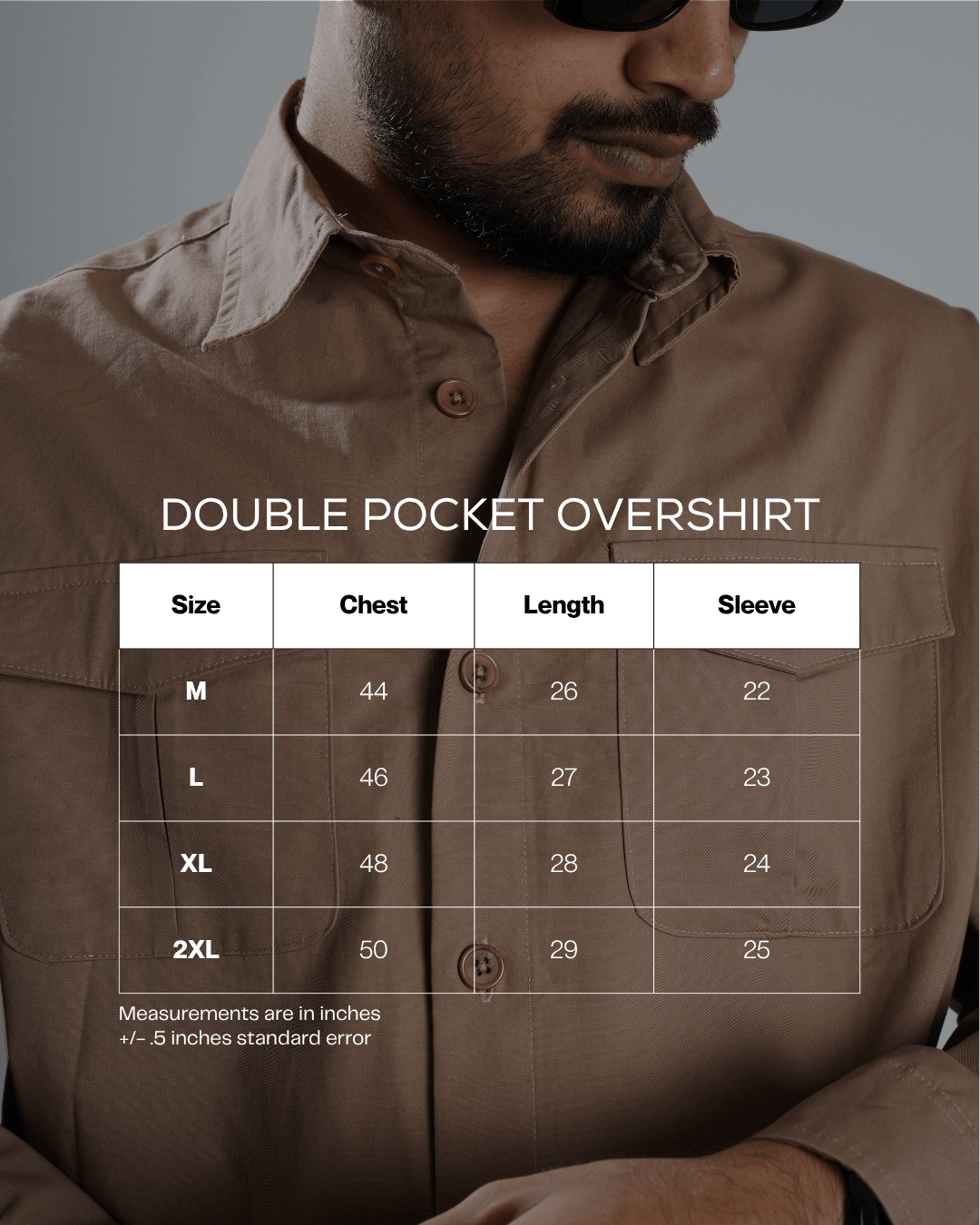 Mad Koffee Shirts Double Pocket Overshirt - Peanut Brown