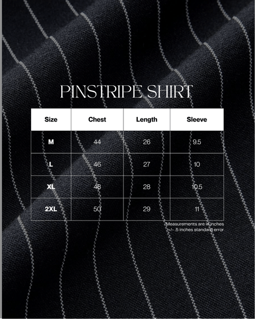 Load image 1 in gallery view. Mad Koffee Shirts Off-White Pinstripe