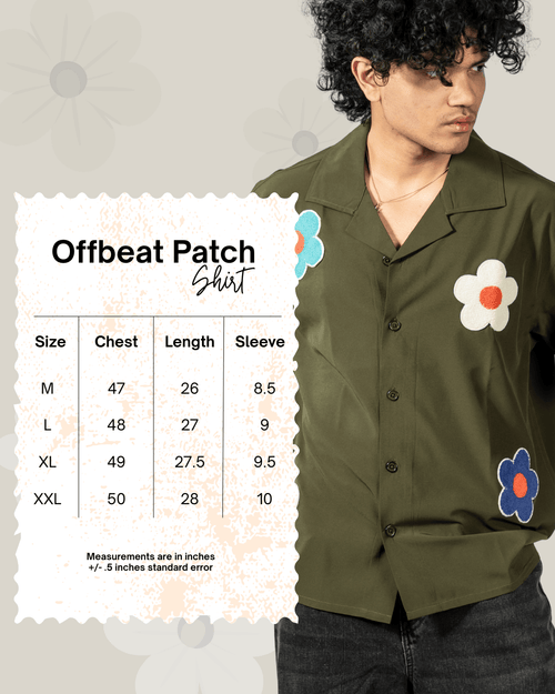 Load image 1 in gallery view. Mad Koffee Shirts Offbeat Patch Shirt - Black