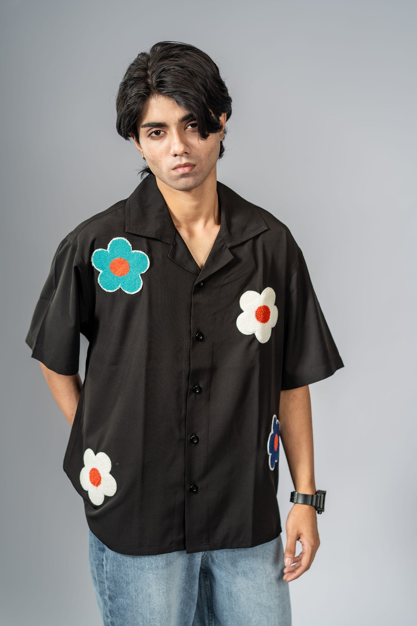 Mad Koffee Shirts Offbeat Patch Shirt - Black