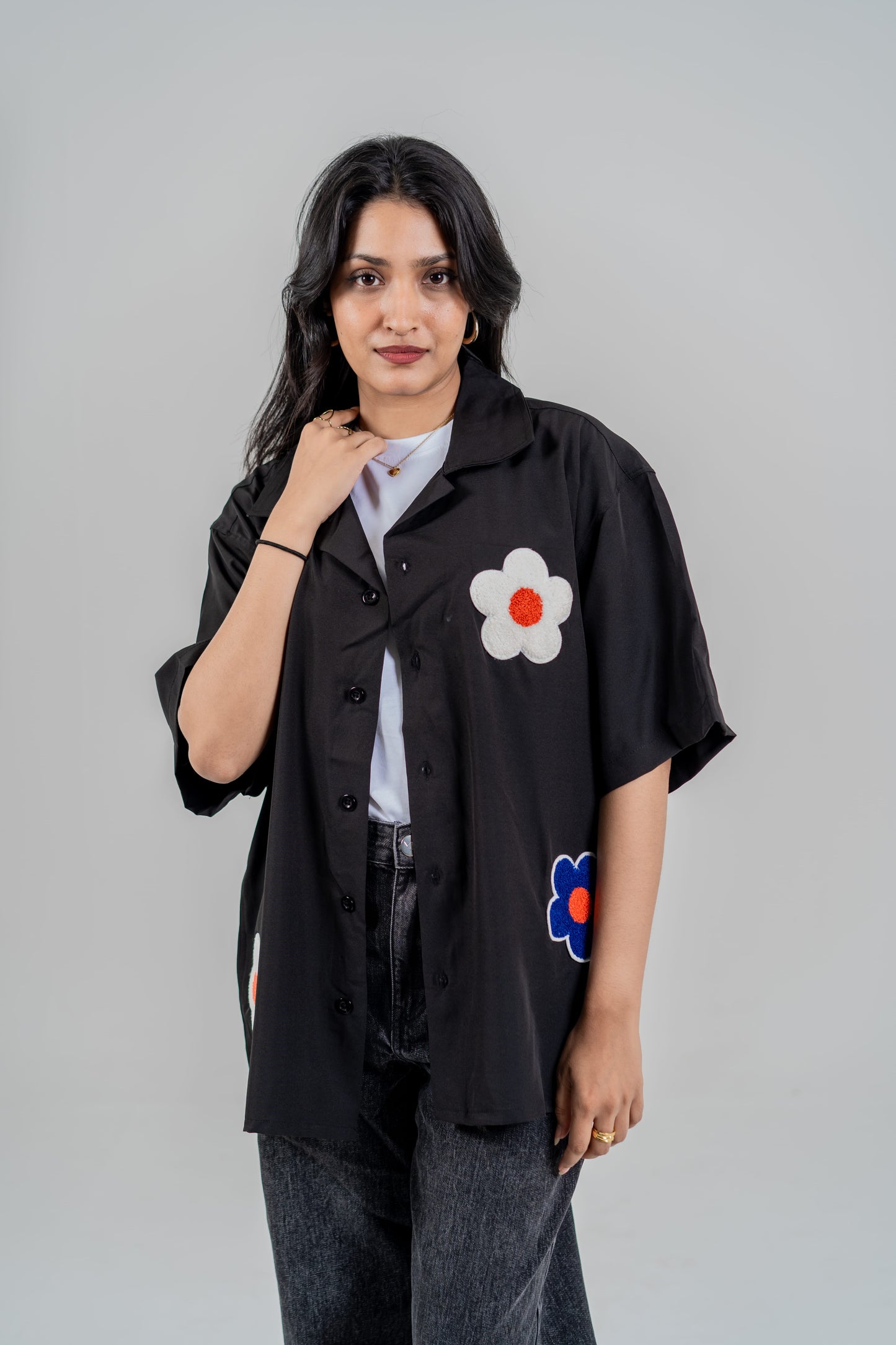 Mad Koffee Shirts Offbeat Patch Shirt - Black
