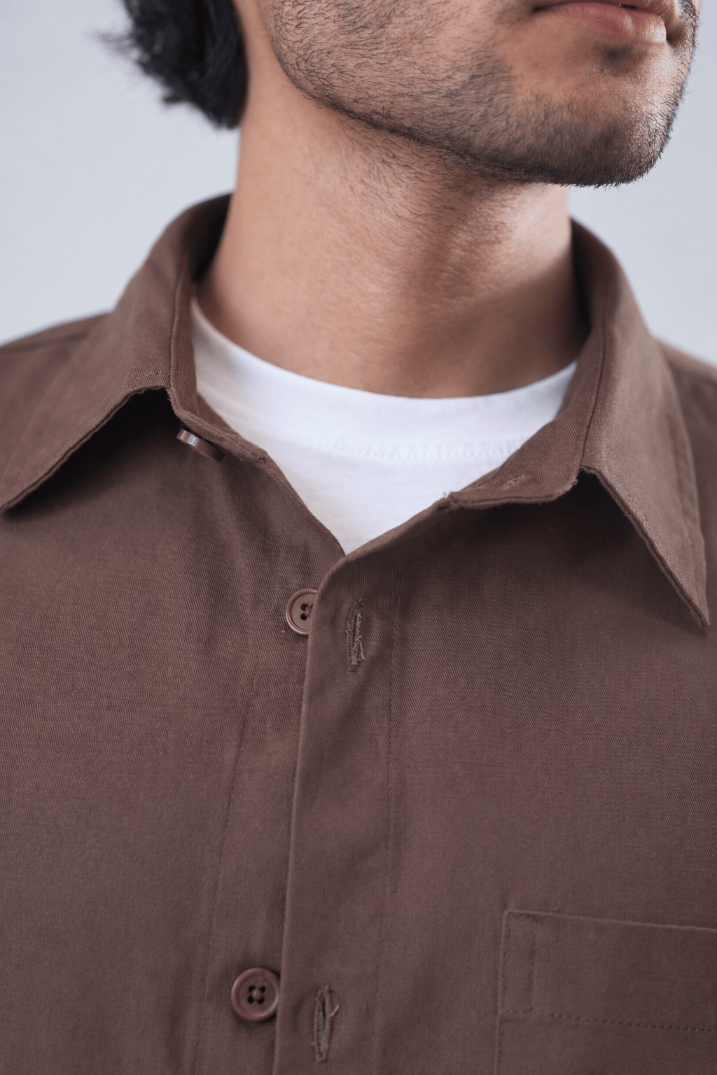 Mad Koffee Shirts Overshirt 3 Pocket - Mauve Brown