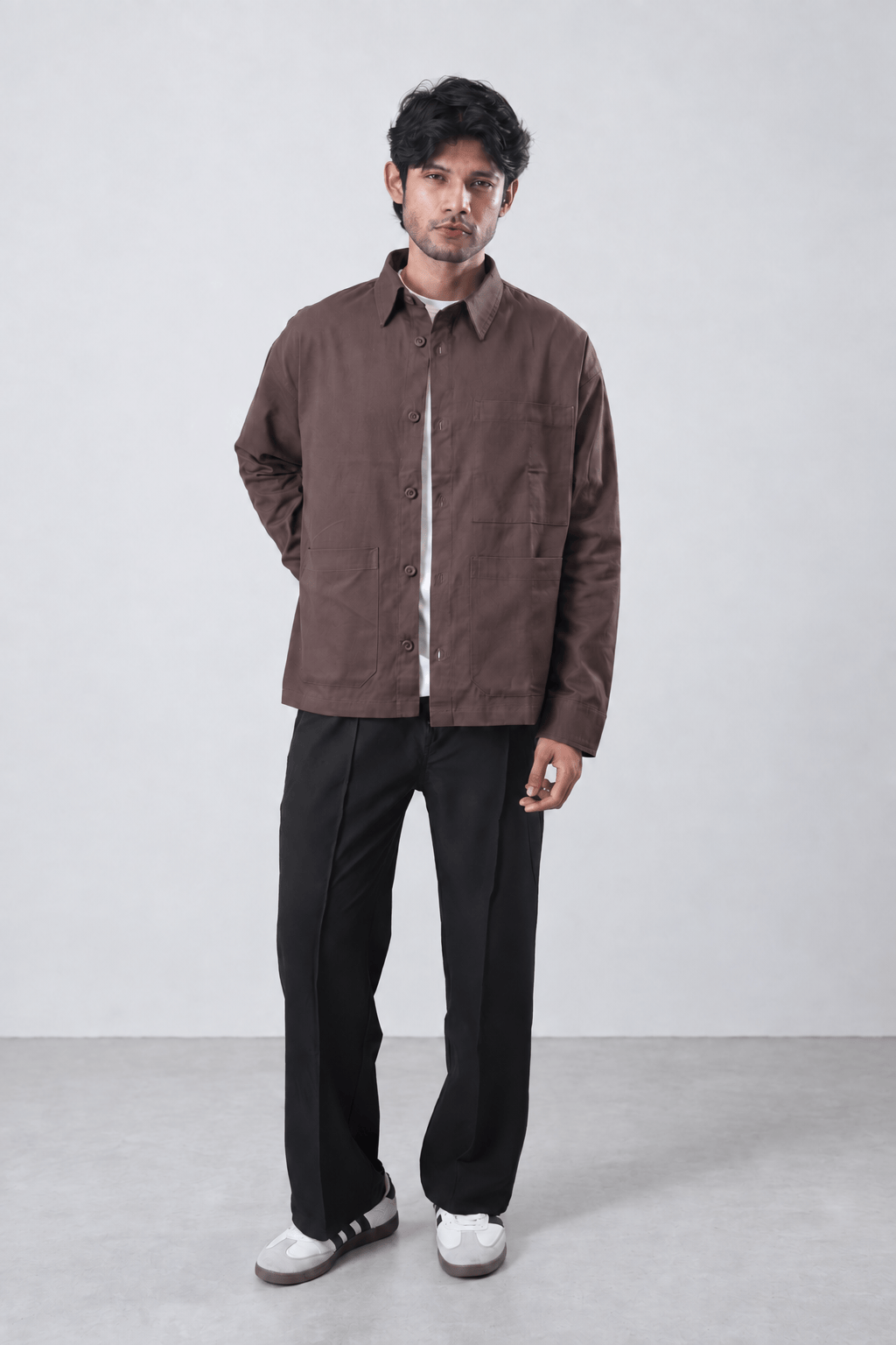Mad Koffee Shirts Overshirt 3 Pocket - Mauve Brown