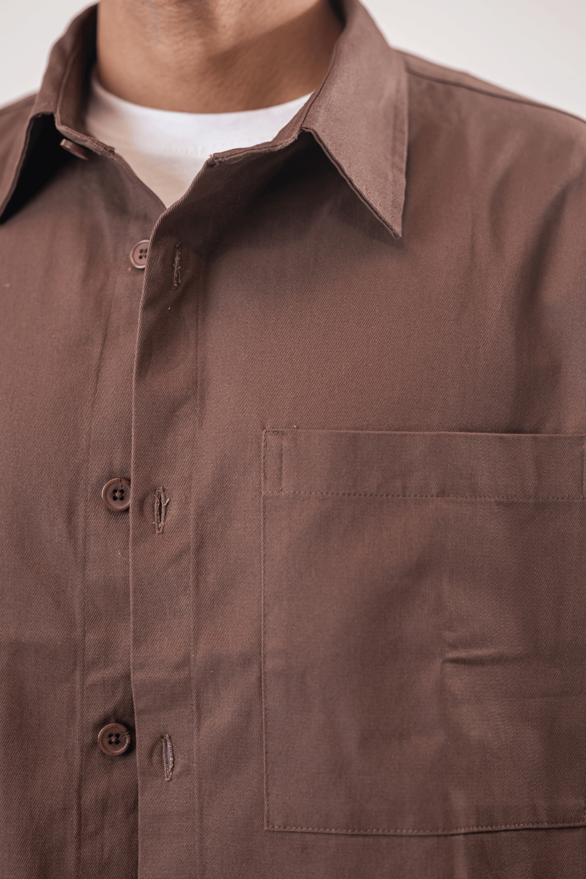 Mad Koffee Shirts Overshirt 3 Pocket - Mauve Brown