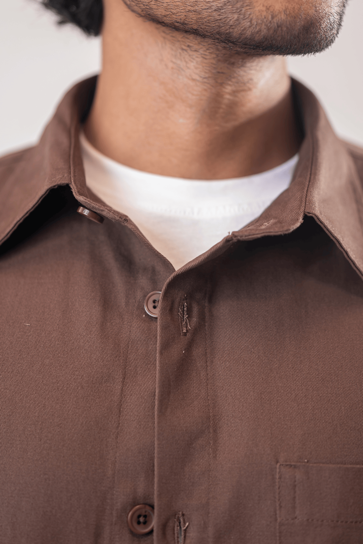 Mad Koffee Shirts Overshirt 3 Pocket - Mauve Brown