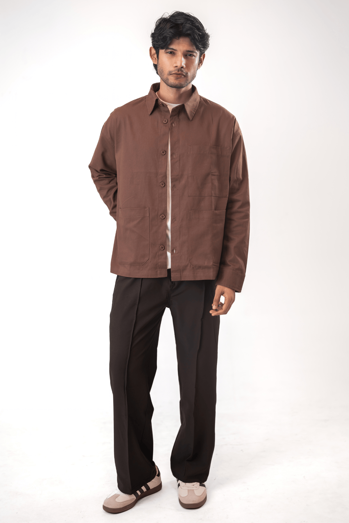 Mad Koffee Shirts Overshirt 3 Pocket - Mauve Brown