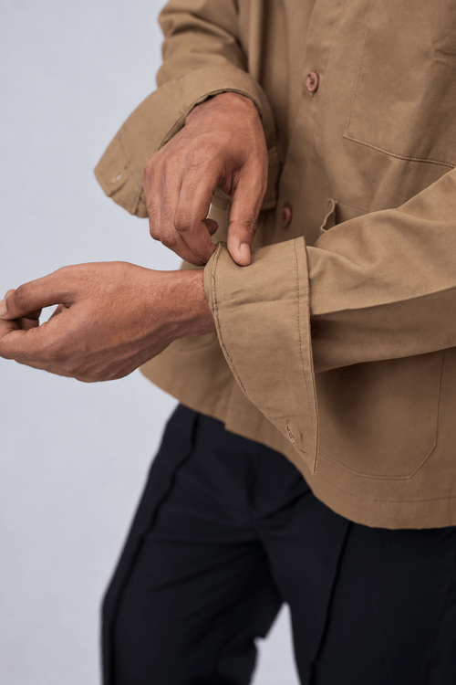 Load image 7 in gallery view. Mad Koffee Shirts Overshirt 3 Pocket - Warm Khaki