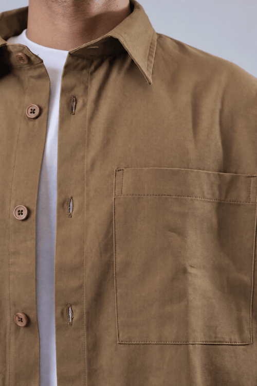Load image 6 in gallery view. Mad Koffee Shirts Overshirt 3 Pocket - Warm Khaki