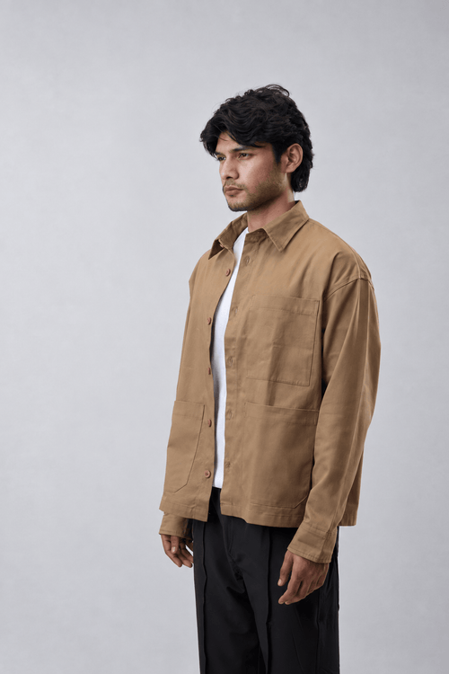 Load image 8 in gallery view. Mad Koffee Shirts Overshirt 3 Pocket - Warm Khaki