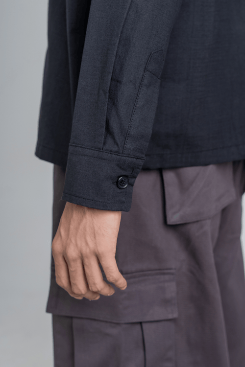 Load image 5 in gallery view. Mad Koffee Shirts Remi Cotton Boxy-Fit Shirt – Black