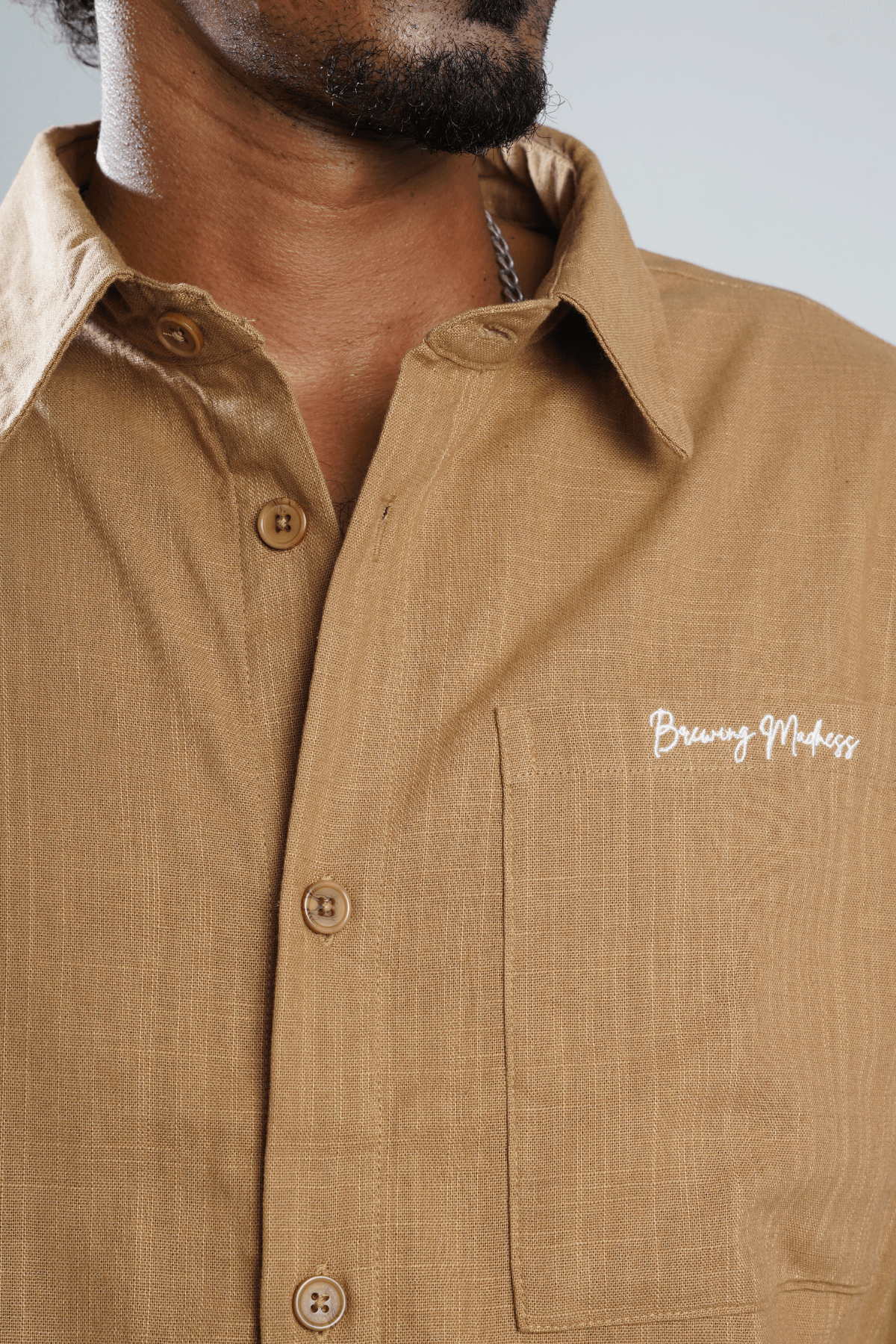 Mad Koffee Shirts Remi Cotton Boxy-Fit Shirt – Mocha