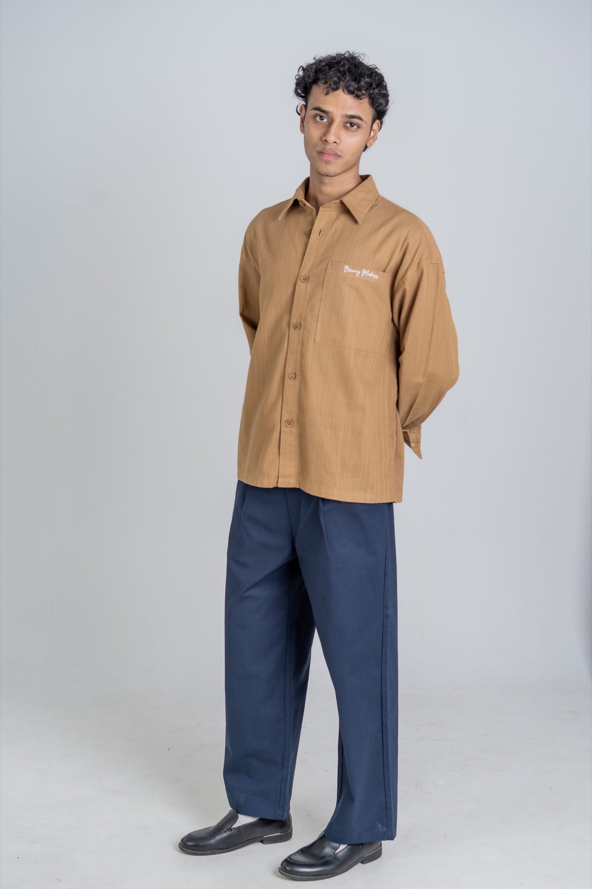 Mad Koffee Shirts Remi Cotton Boxy-Fit Shirt – Mocha