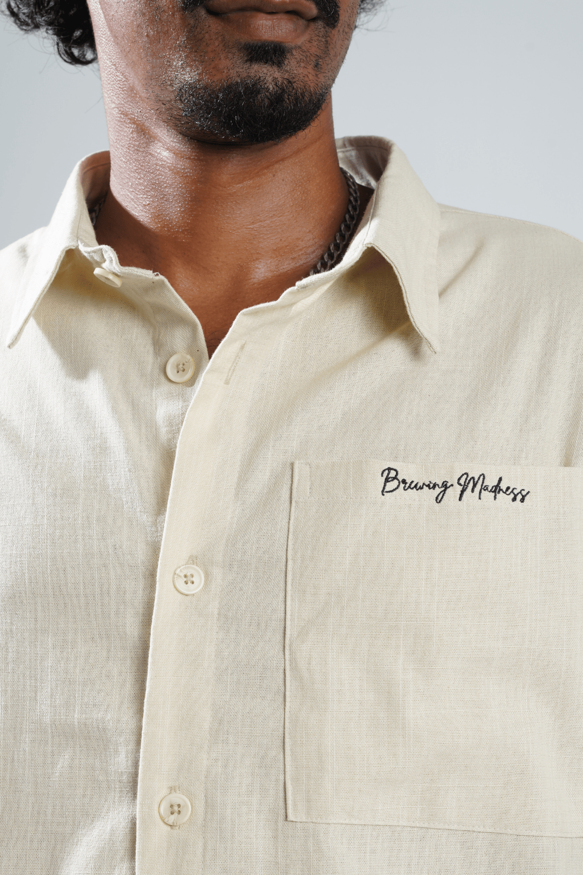 Mad Koffee Shirts Remi Cotton Boxy-Fit Shirt – Oatmeal