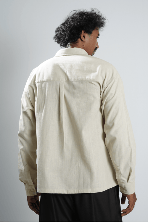 Load image 1 in gallery view. Mad Koffee Shirts Remi Cotton Boxy-Fit Shirt – Oatmeal