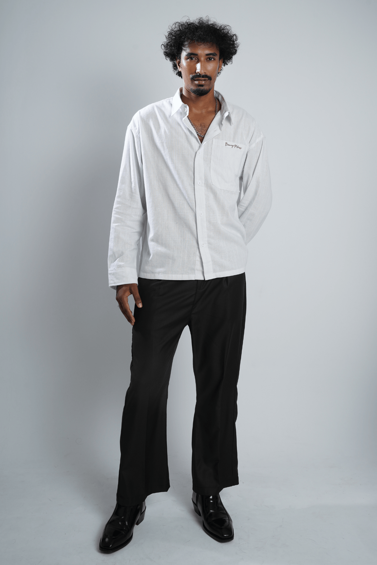 Mad Koffee Shirts Remi Cotton Boxy-Fit Shirt – Snow White