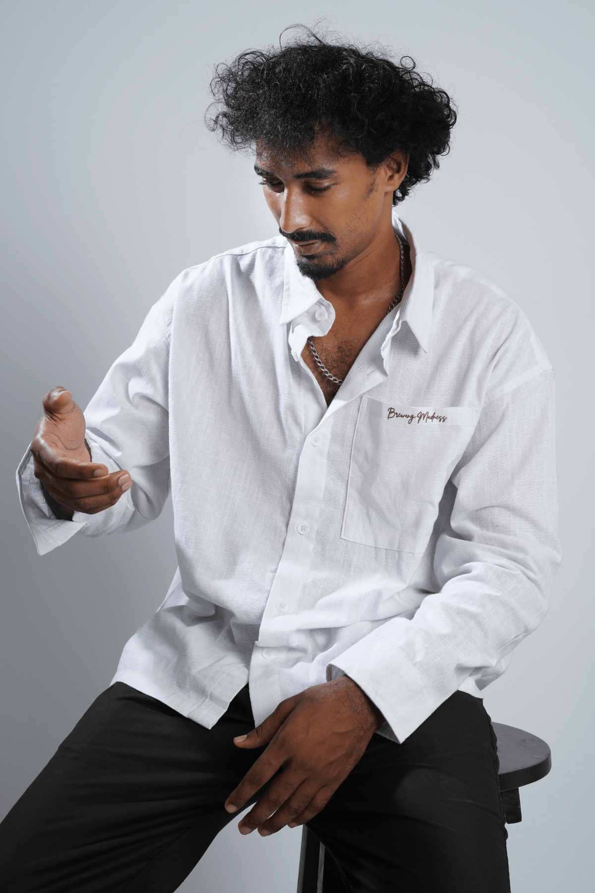 Mad Koffee Shirts Remi Cotton Boxy-Fit Shirt – Snow White