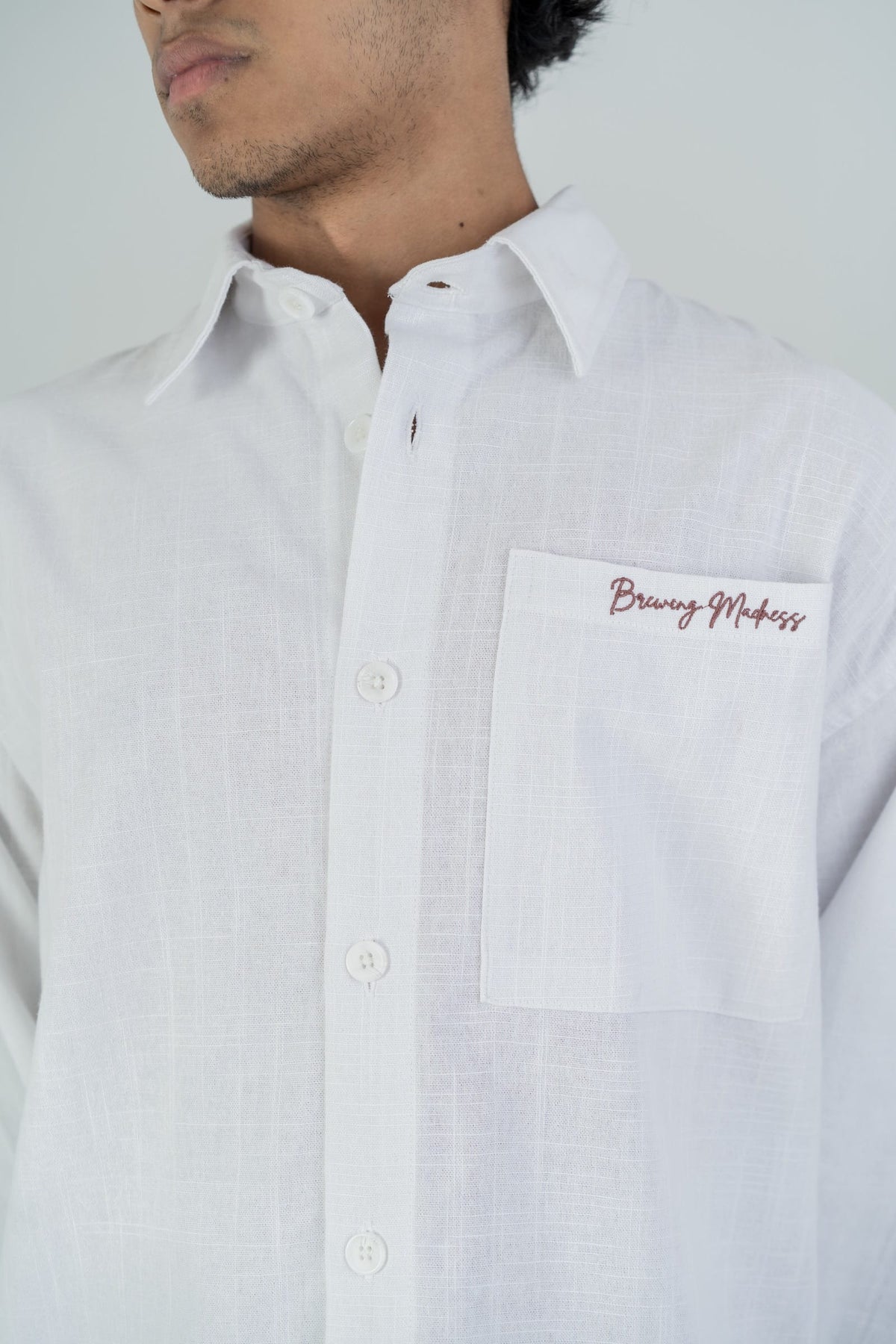 Mad Koffee Shirts Remi Cotton Boxy-Fit Shirt – Snow White