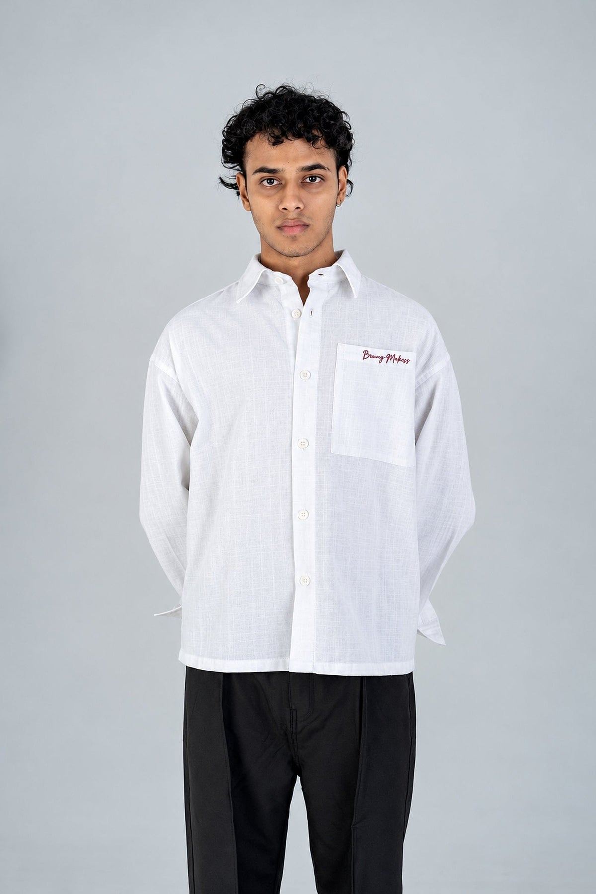 Mad Koffee Shirts Remi Cotton Boxy-Fit Shirt – Snow White