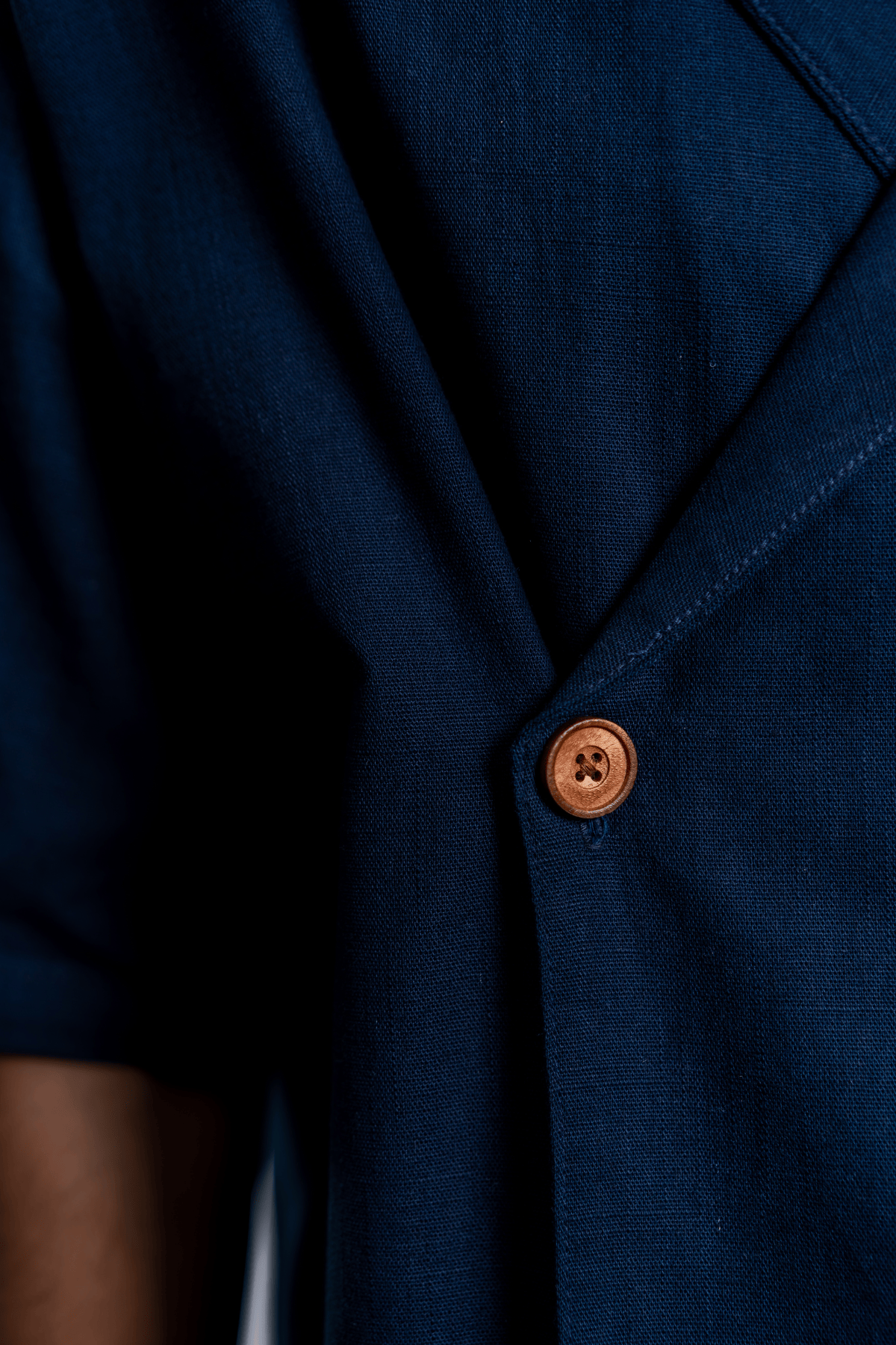 Mad Koffee Shirts Remi Cotton Open Collar Shirt - Blueberry Jam