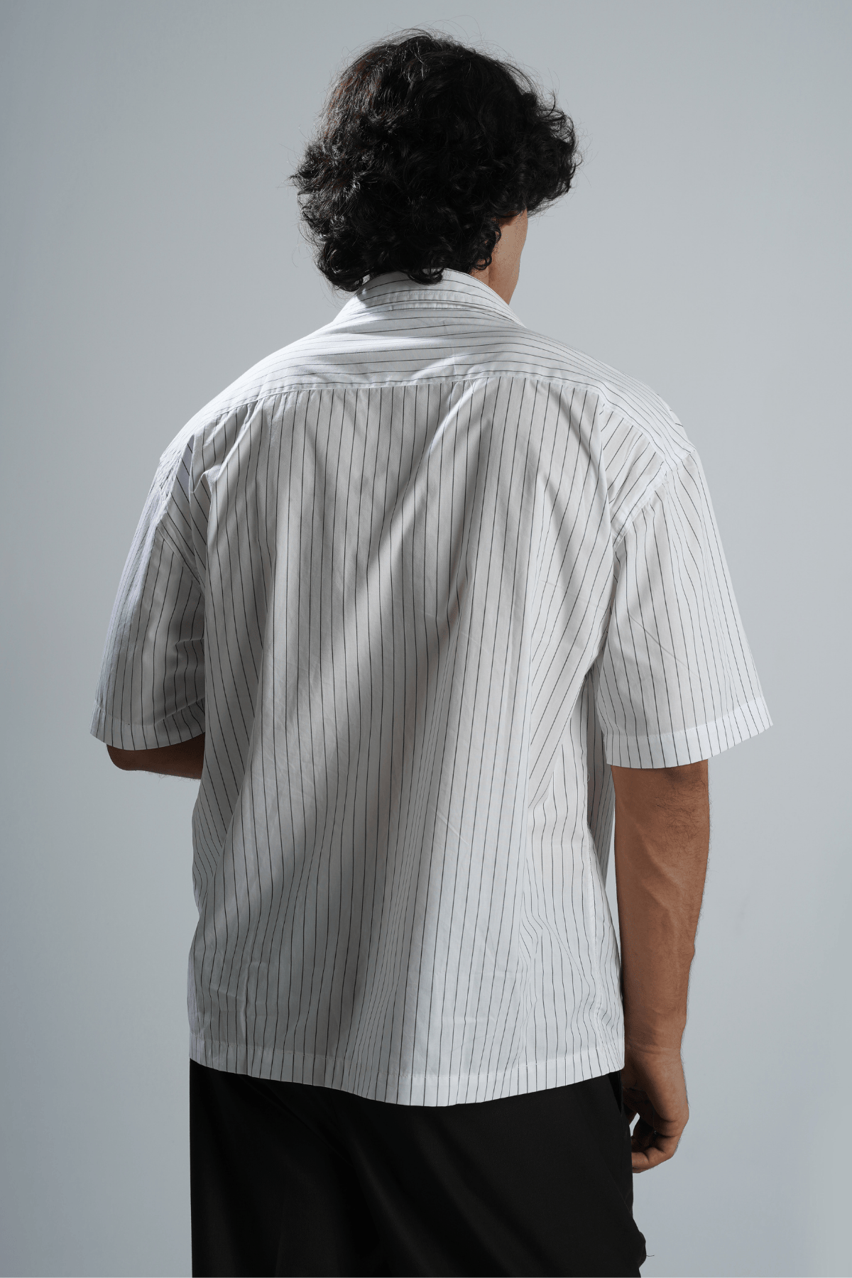 Mad Koffee Shirts White & Black Pinstripe