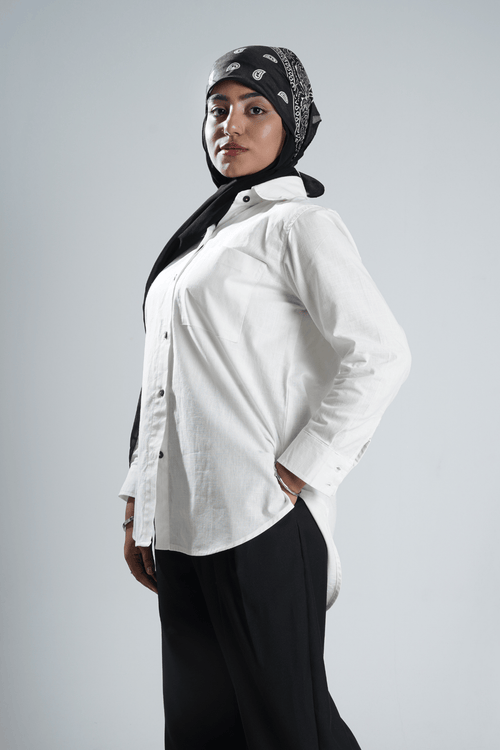 Load image 1 in gallery view. Mad Koffee Shirts Women’s Long Shirt - Bright White
